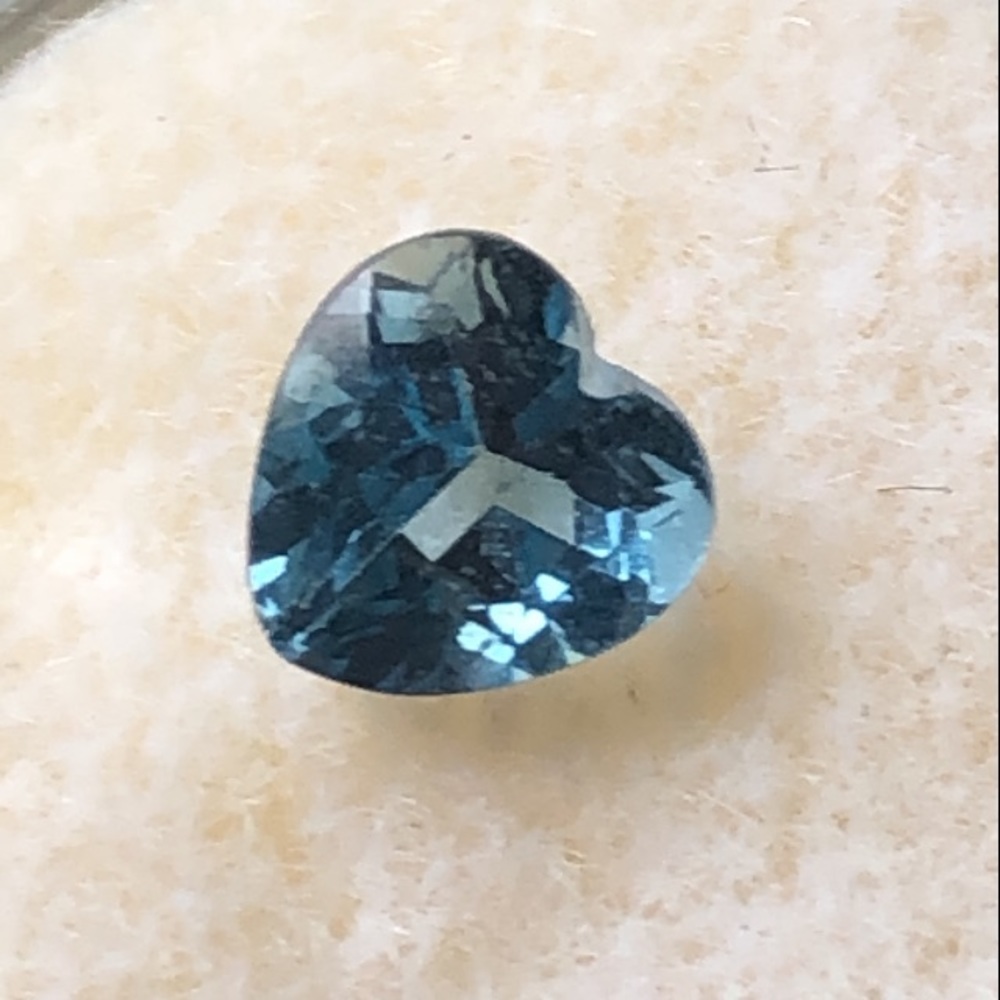 London blue topaz heart shape loose stone